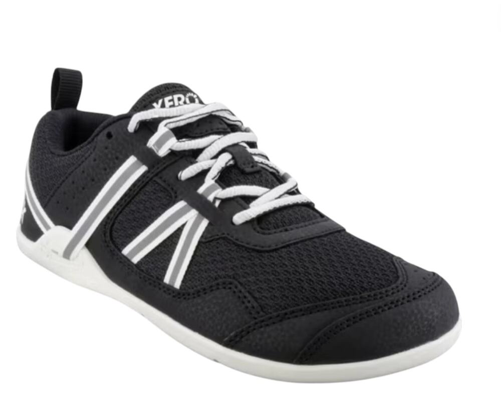 Xero Prio Sneaker Running Shoe Gym Trail Barefoot Minimal Black White 8